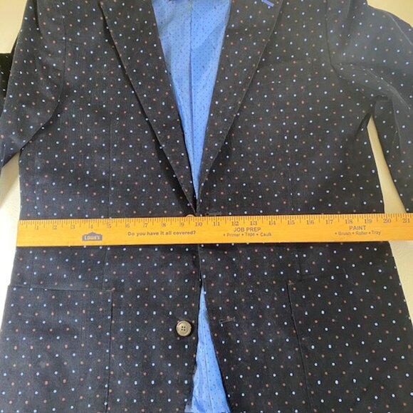 Tailorbyrd Collection Sport Jacket Men's size 40L Cotton Stylish navy blue - Picture 6 of 14